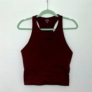 Your Personal Best by Abercrombie High Neck XXL Maroon workout tank